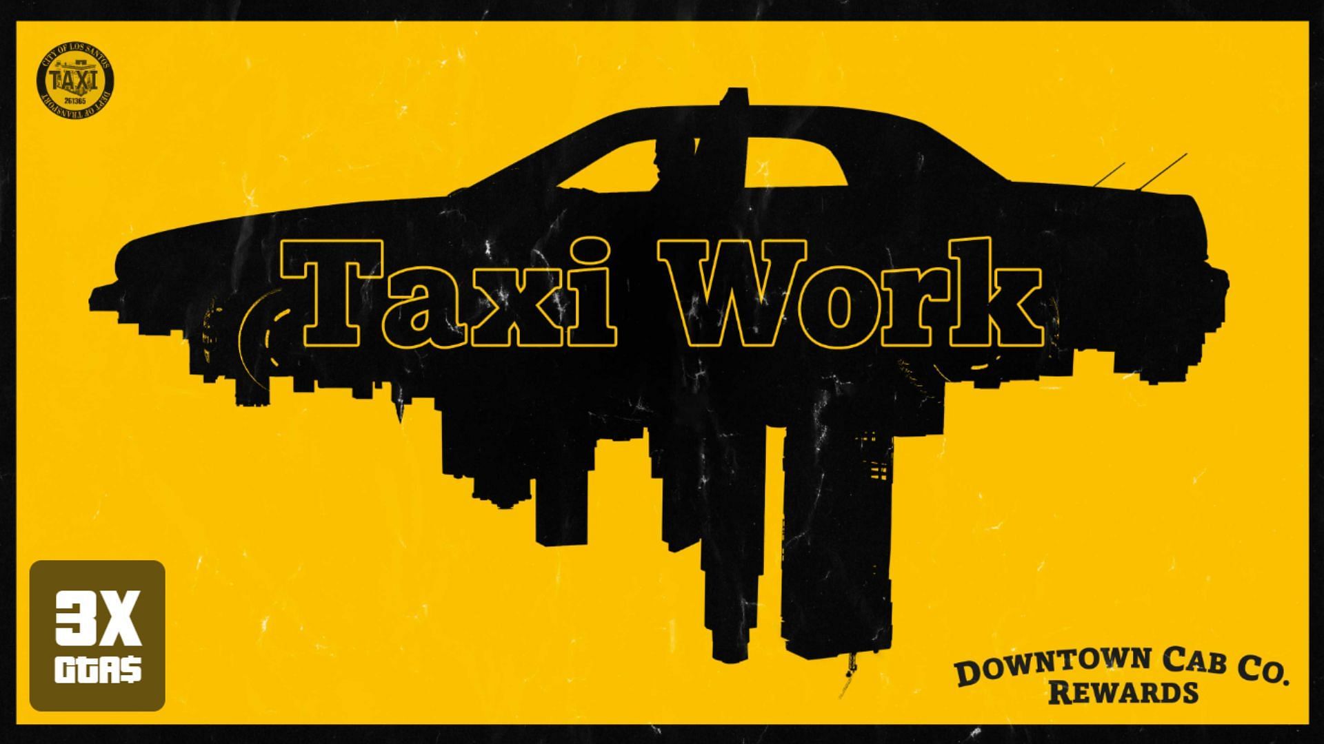 Taxi Work is raining money this week in Grand Theft Auto Online (Image via Rockstar Games)